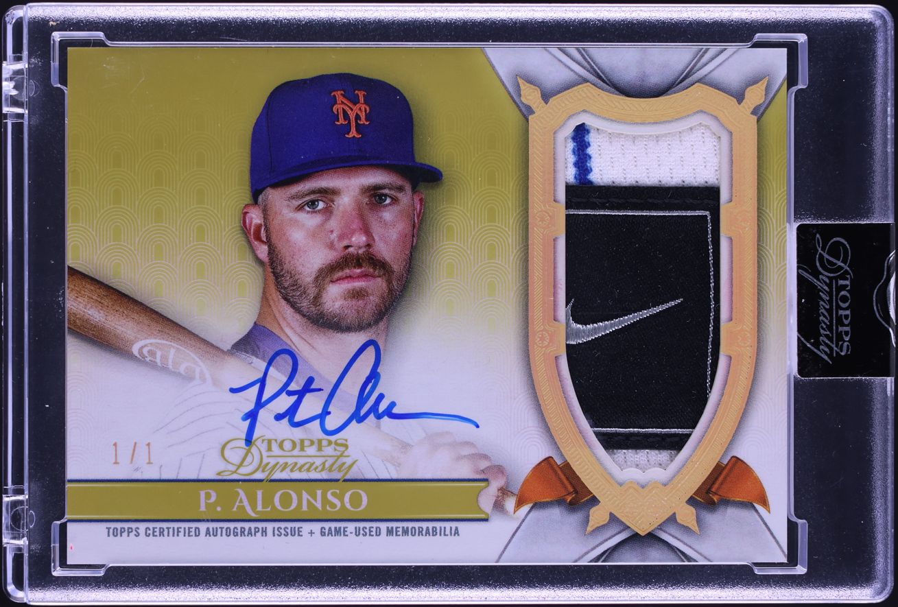 2024 Topps Dynasty Gold Pete Alonso TAG PATCH AUTO 1/1 #DAP-PA3