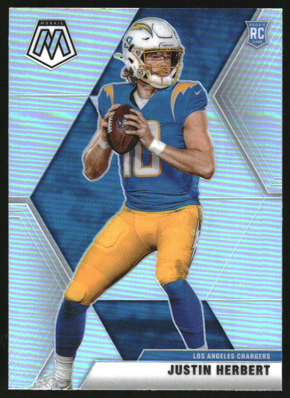 2020 Panini Mosaic Prizm Silver #204 Justin Herbert RC Rookie