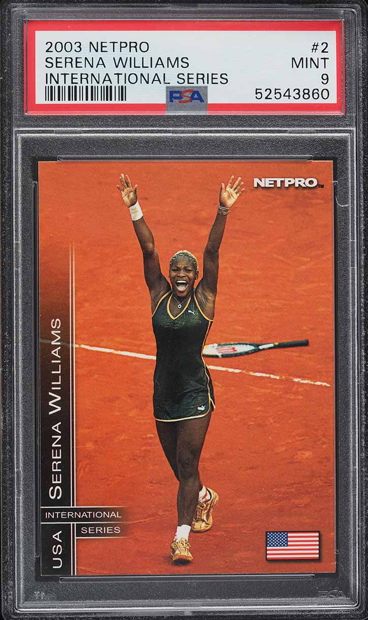 2003 Netpro International Series Serena Williams ROOKIE #2 PSA 9 MINT