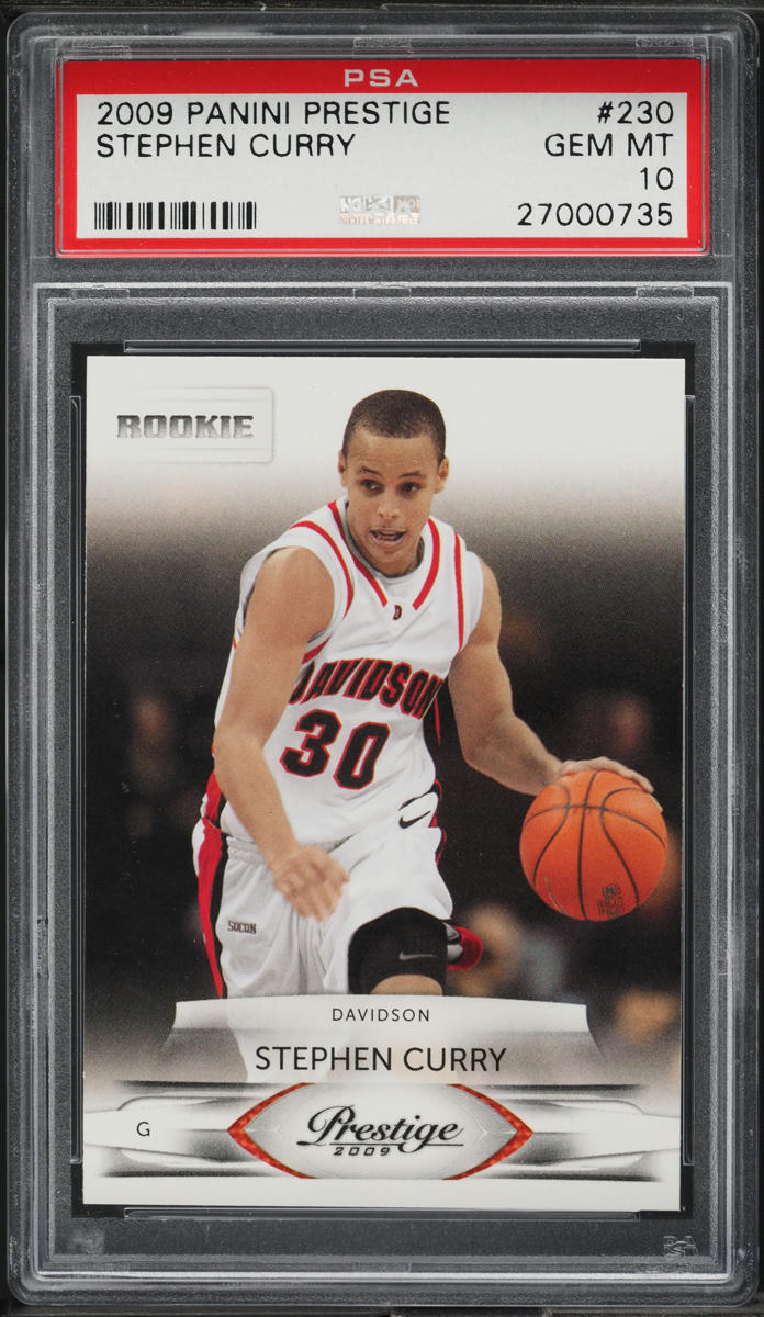 2009 Panini Prestige Stephen Curry ROOKIE #230 PSA 10 GEM MINT