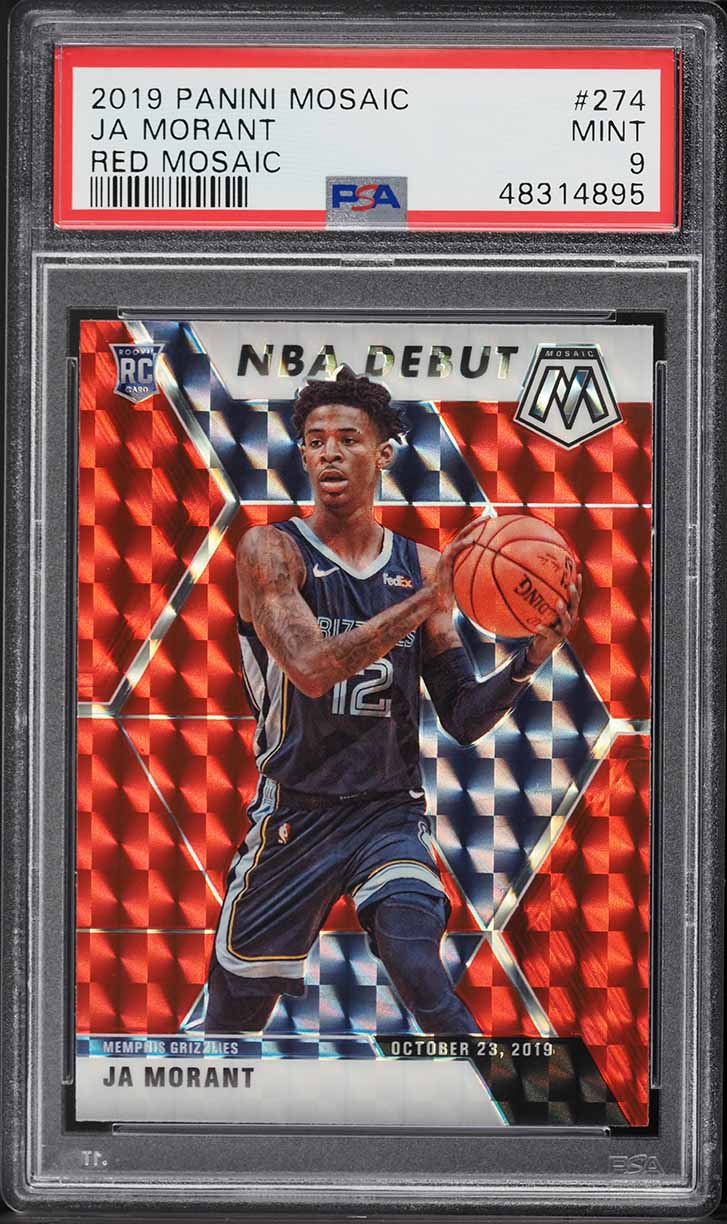 2019 Panini Mosaic Red Ja Morant ROOKIE #274 PSA 9 MINT
