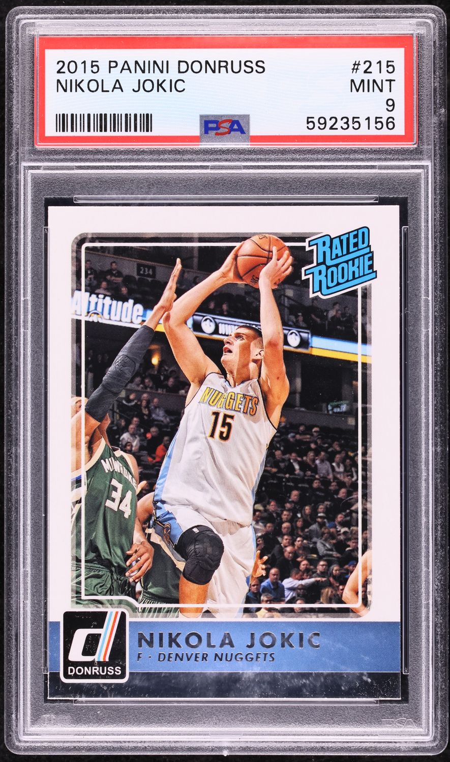 2015 Donruss Basketball Nikola Jokic ROOKIE #215 PSA 9 MINT