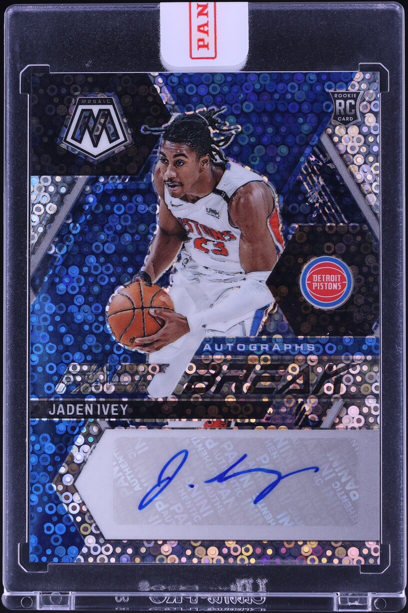 2022 Panini Mosaic Fast Break Jaden Ivey ROOKIE AUTO #FB-IVE