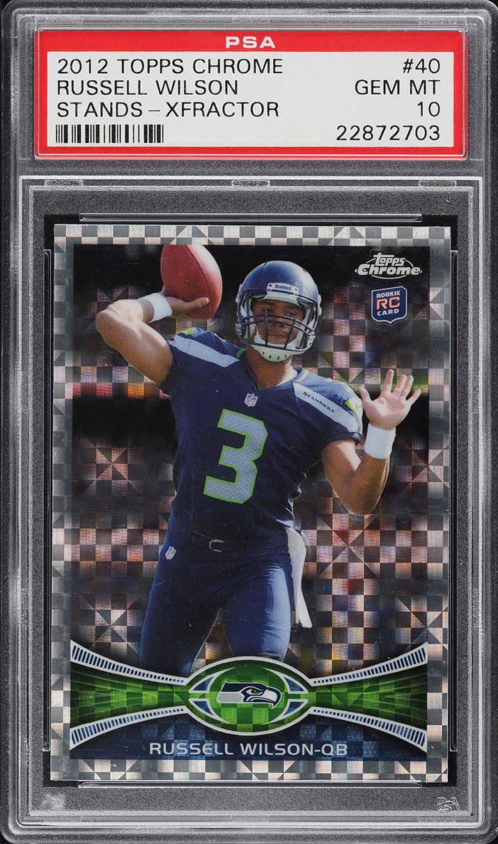 2012 Topps Chrome Xfractor Russell Wilson ROOKIE #40 PSA 10 GEM MINT