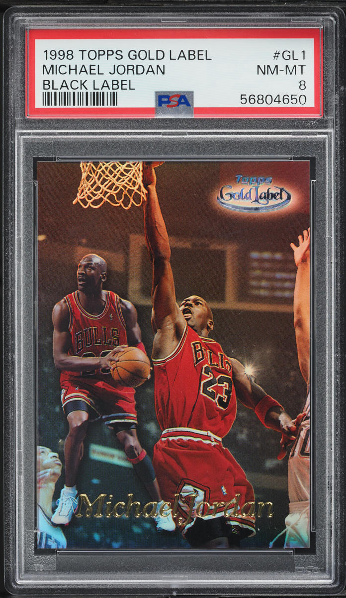 1998 Topps Gold Label Black Michael Jordan #GL1 PSA 8 NM-MT