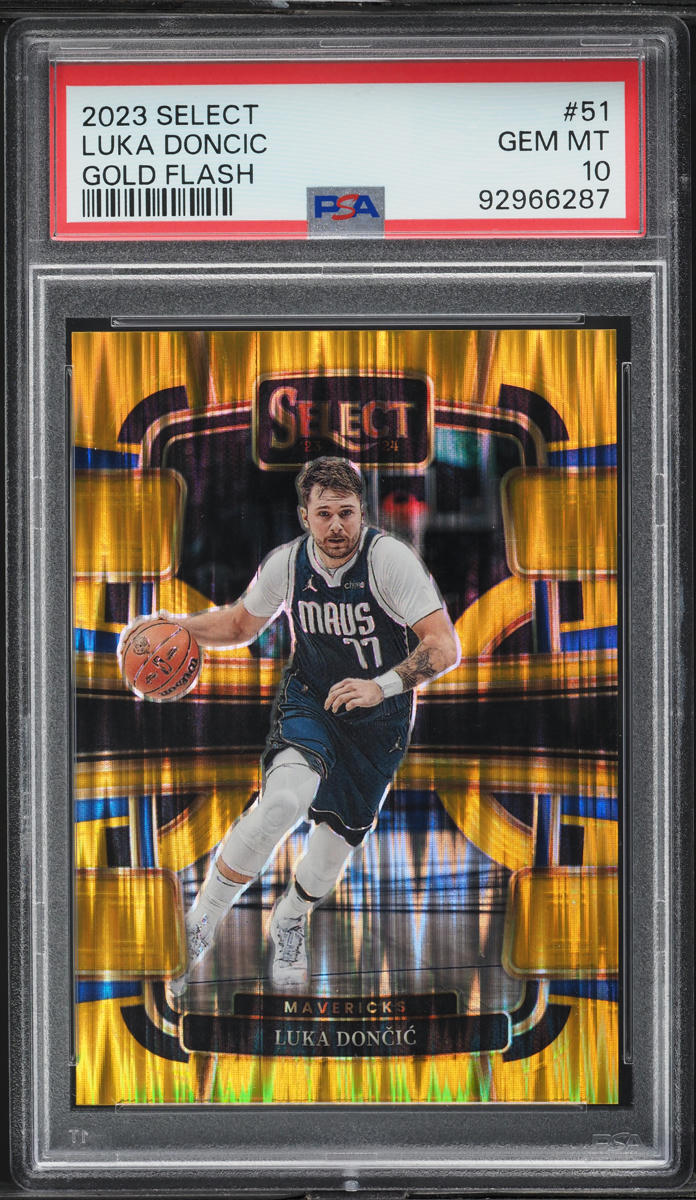 2023 Select Gold Flash Luka Doncic /10 #51 PSA 10 GEM MINT