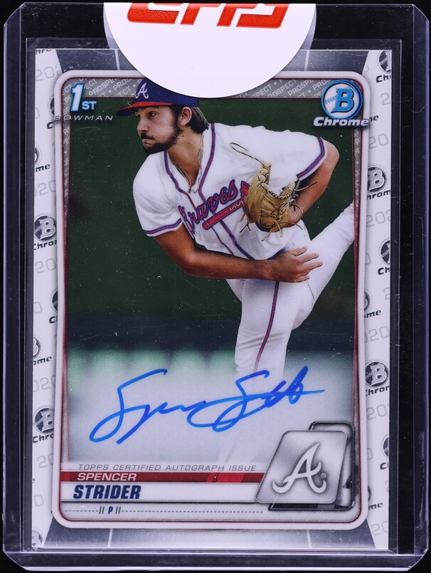 2020 Bowman Chrome Draft Spencer Strider PROSPECT AUTO #CDA-SS