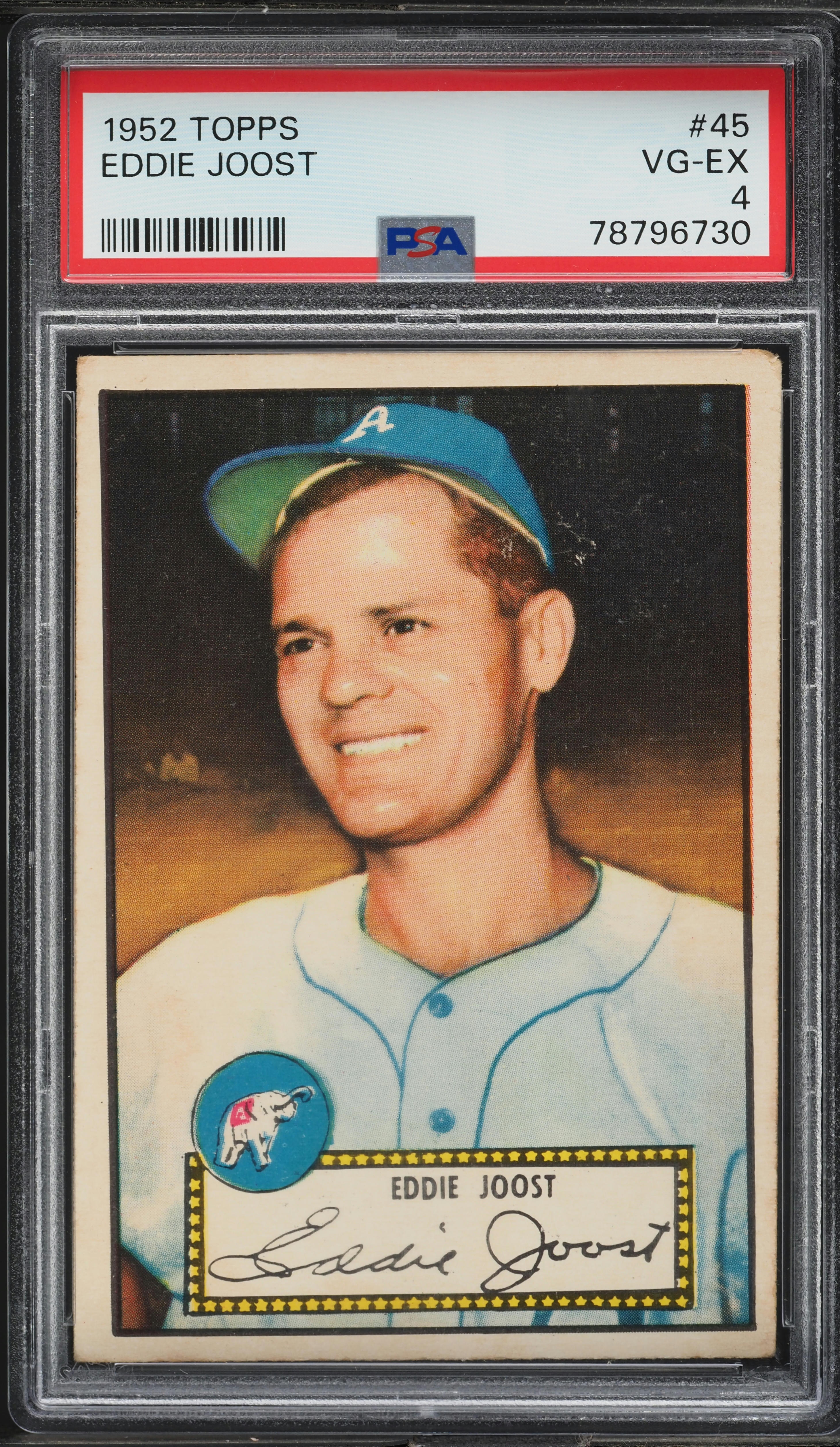 1952 Topps Eddie Joost #45 PSA 4 VGEX