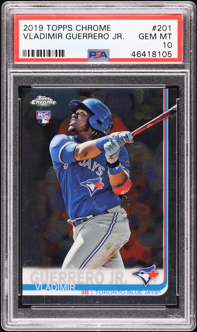 2019 Topps Chrome Vladimir Guerrero Jr ROOKIE #201 PSA 10 GEM MINT