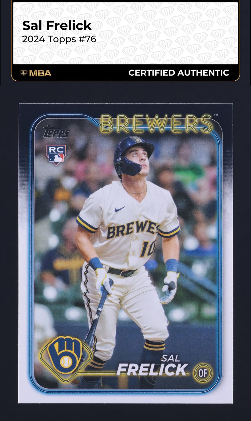 2024 Topps Sal Frelick ROOKIE #76 MBA AUTH