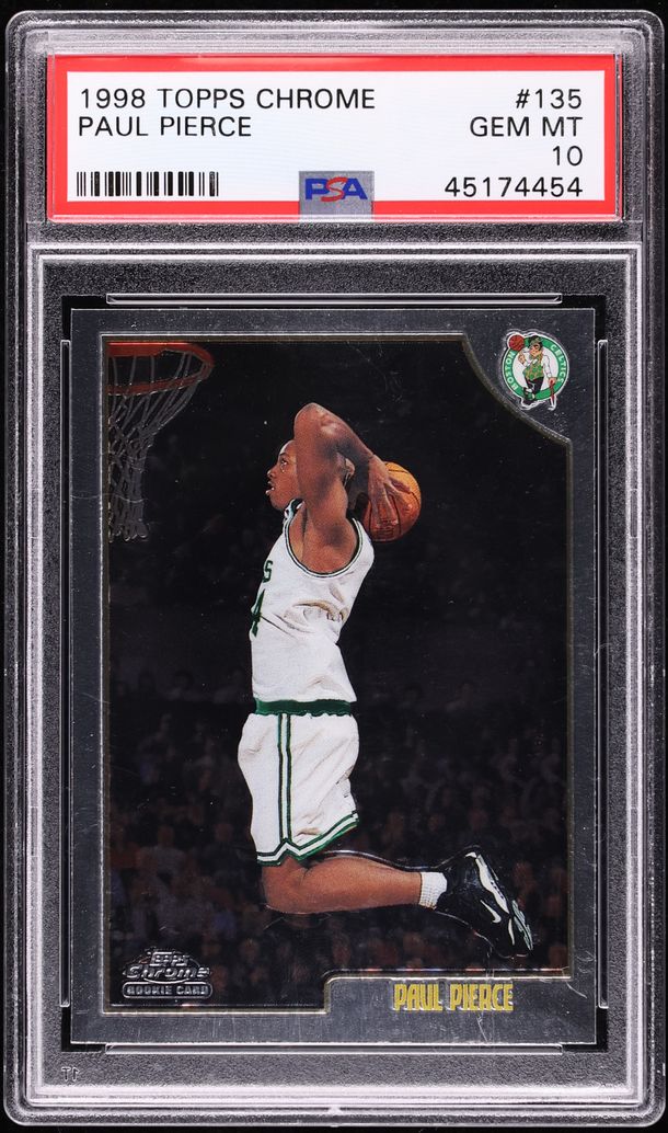 1998 Topps Chrome Paul Pierce ROOKIE #135 PSA 10 GEM MINT