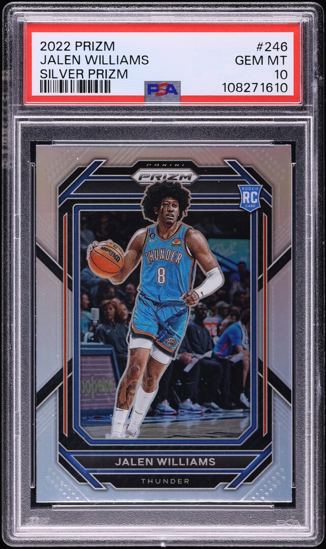 2022 Panini Prizm Silver Jalen Williams ROOKIE #246 PSA 10 GEM MINT