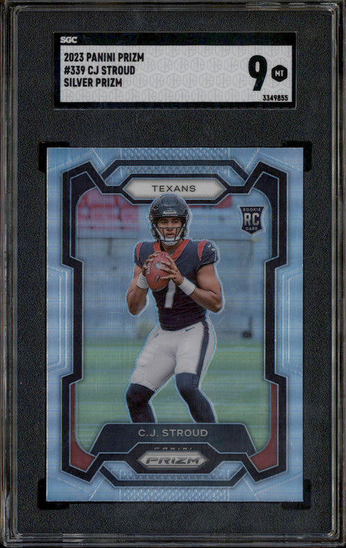 2023 Panini Prizm Silver Prizm #339 CJ Stroud RC Rookie SGC 9