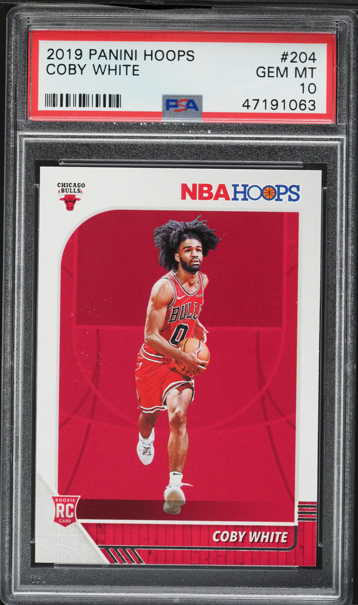 2019 Hoops Coby White ROOKIE #204 PSA 10 GEM MINT