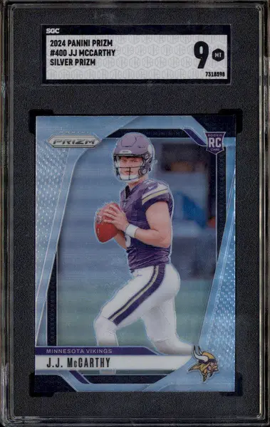 2024 Panini Prizm Silver Prizm #400 JJ Mccarthy RC SGC 9