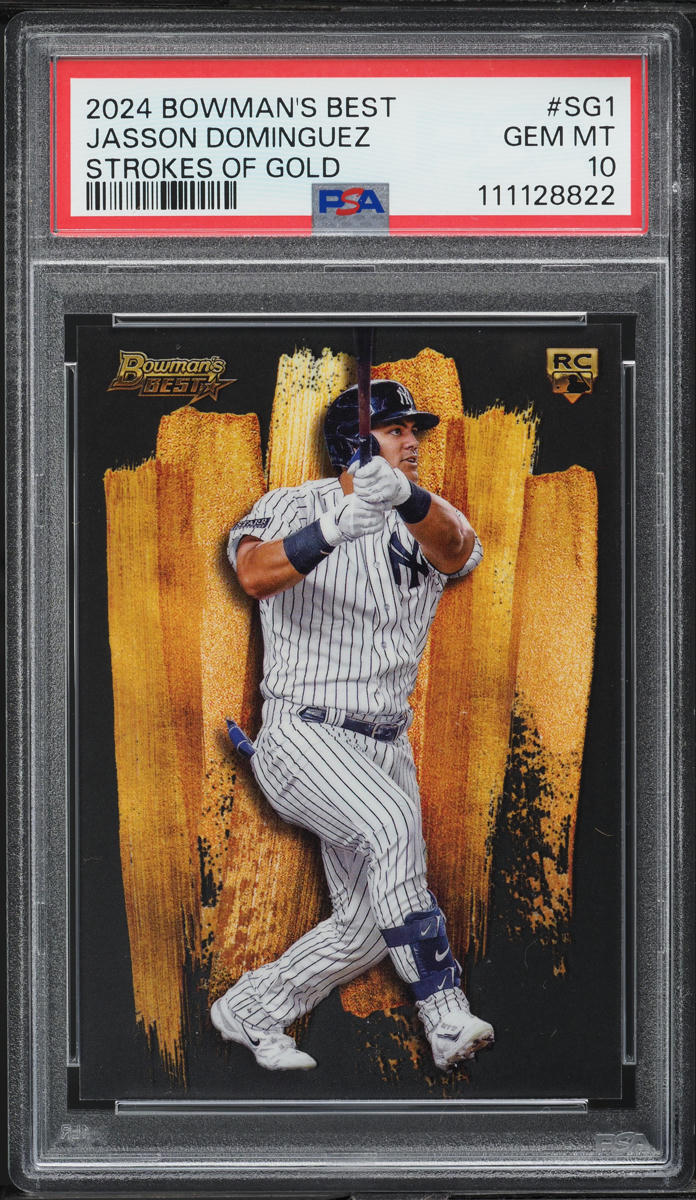 2024 Bowman's Best Strokes Of Gold Jasson Dominguez ROOKIE #SG-1 PSA 10 GEM MINT