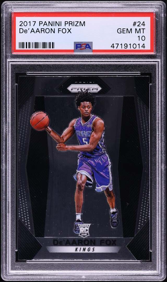 2017 Panini Prizm De'Aaron Fox ROOKIE #24 PSA 10 GEM MINT
