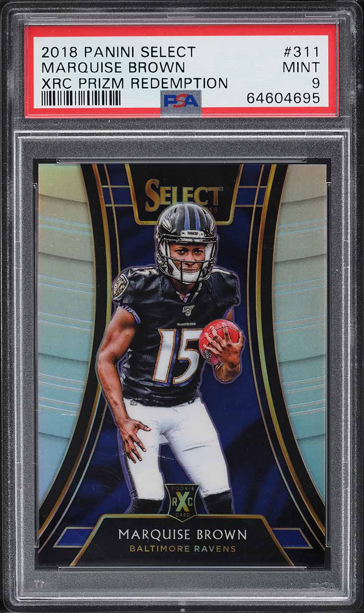Marquise Brown #311 2018 Panini Select Football 2019 XRC