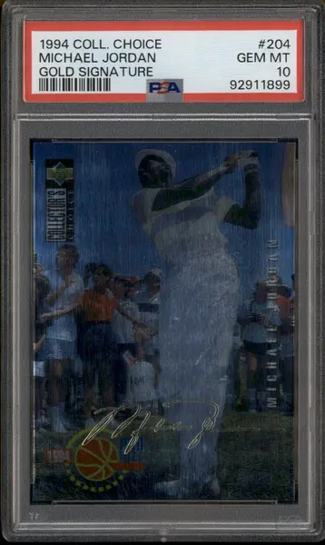 1994 Collector's Choice Gold Signature #204 Michael Jordan PSA 10