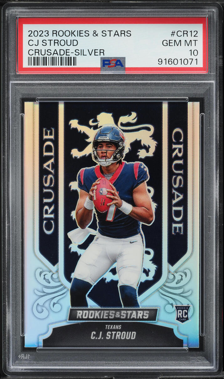 2023 Panini Rookies & Stars Crusade Silver CJ Stroud ROOKIE #CR12 PSA 10 GEM