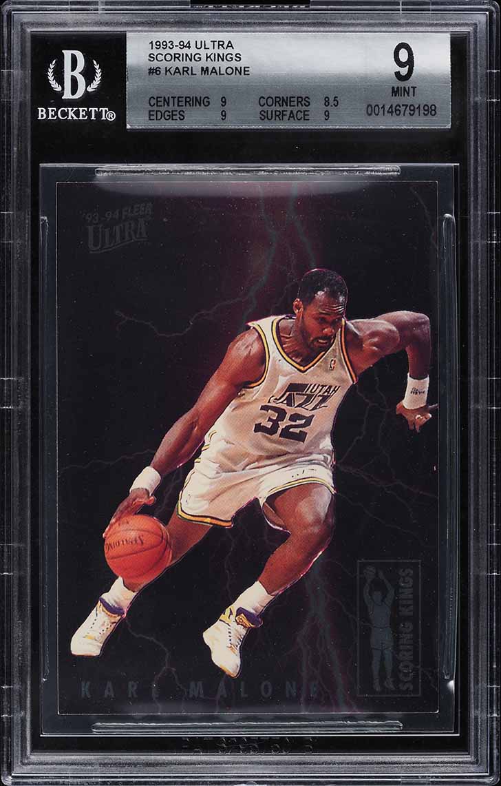 1993 Ultra Scoring Kings Karl Malone #6 BGS 9 MINT