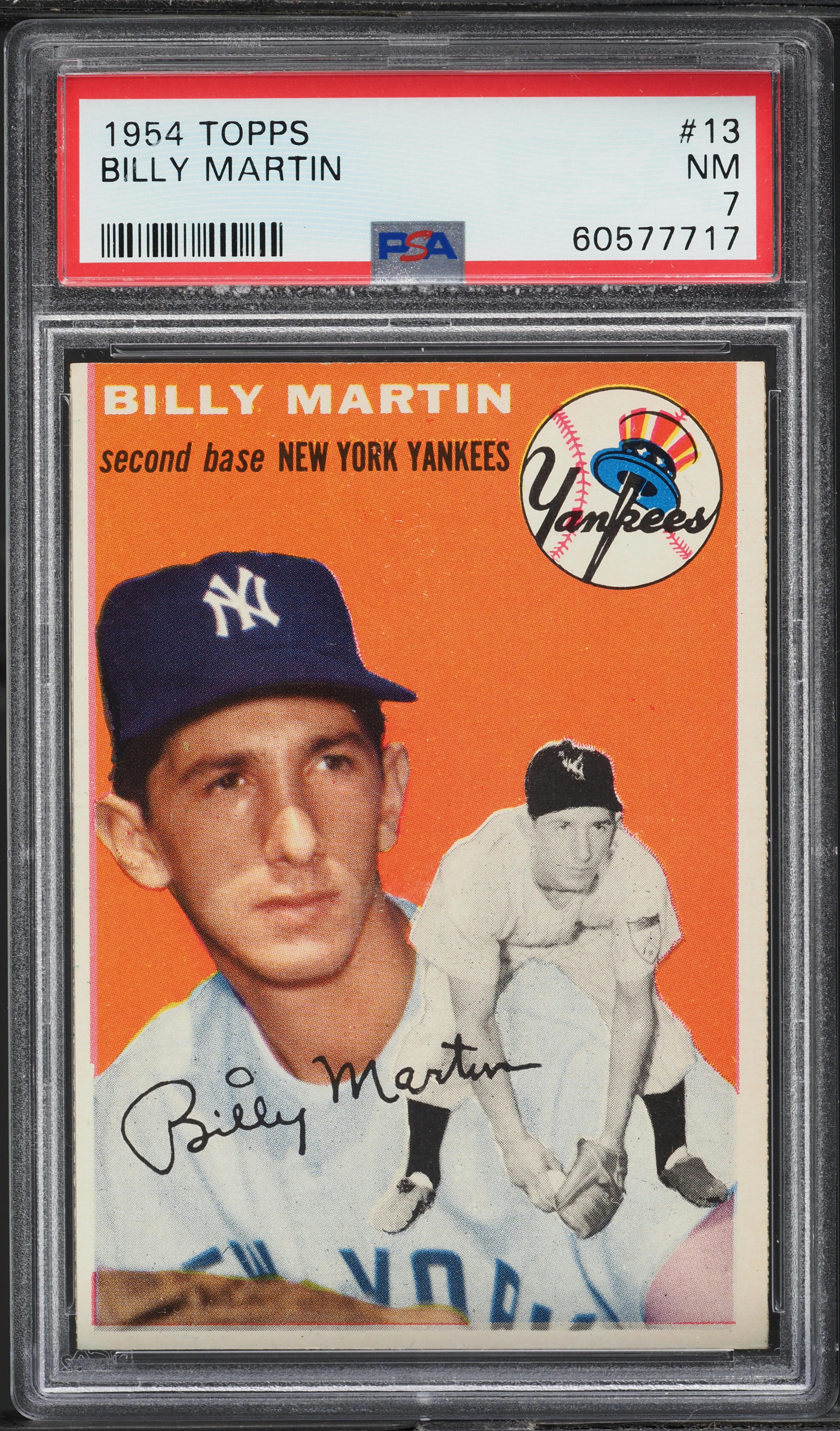 1954 Topps Billy Martin #13 PSA 7 NRMT
