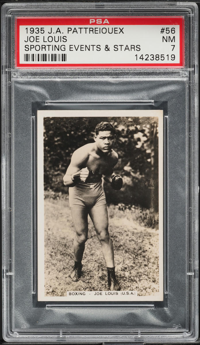 1935 J.A. Pattreiouex Sporting Events & Stars Boxing Joe Louis ROOKIE #56 PSA 7