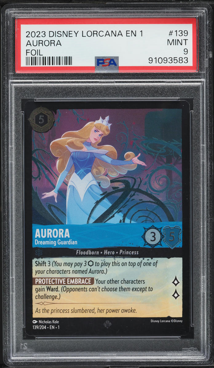 2023 Disney Lorcana The First Chapter Foil Aurora #139 PSA 9 MINT