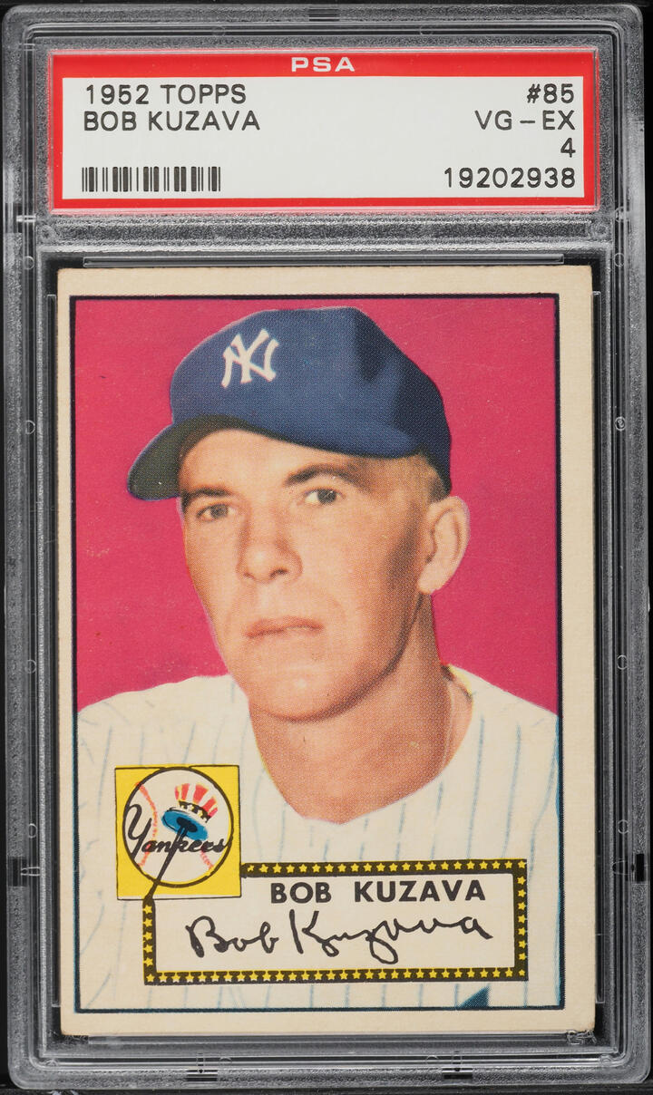 1952 Topps Bob Kuzava #85 PSA 4 VGEX