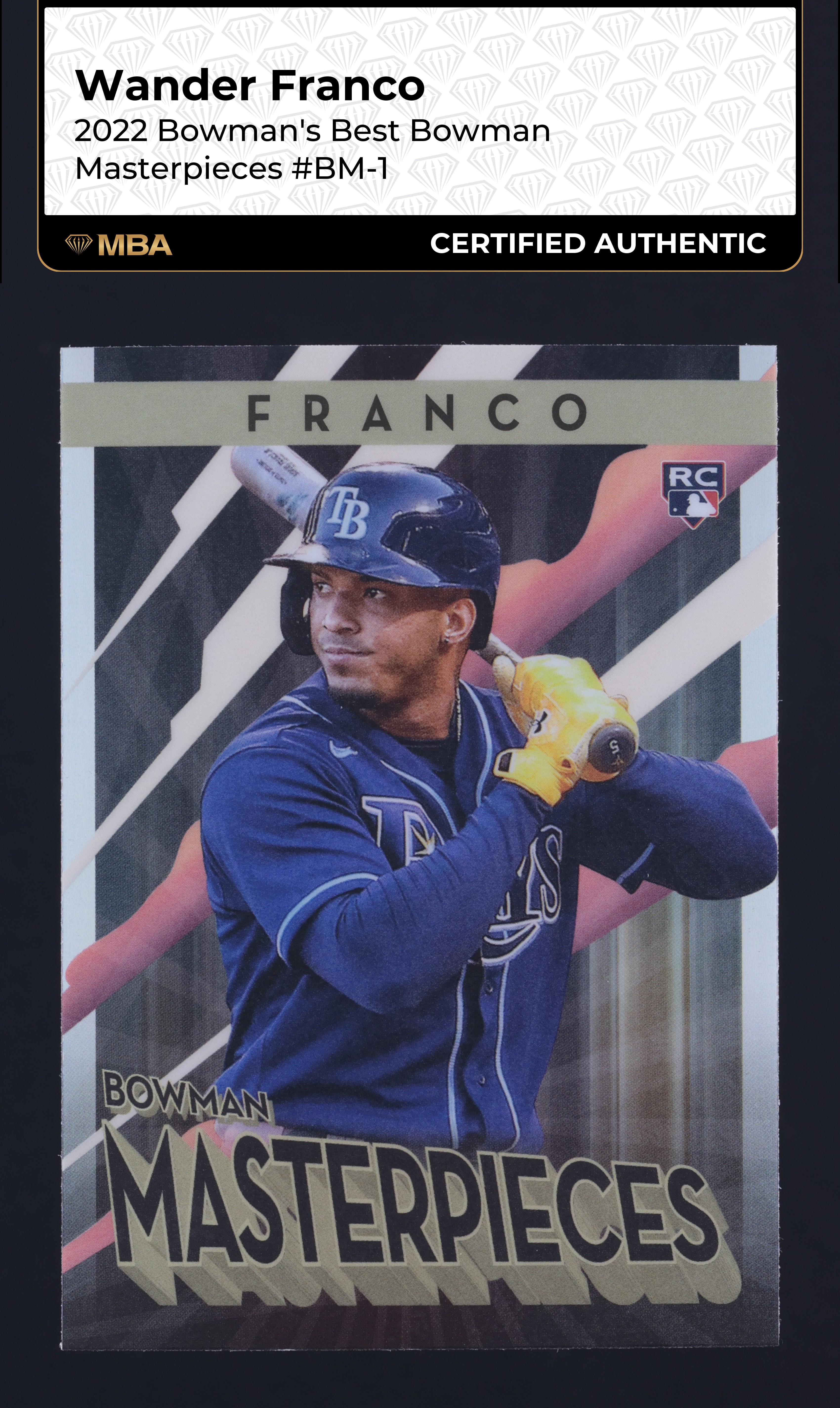 2022 Bowman's Best Masterpieces Wander Franco ROOKIE #BM-1 MBA AUTH