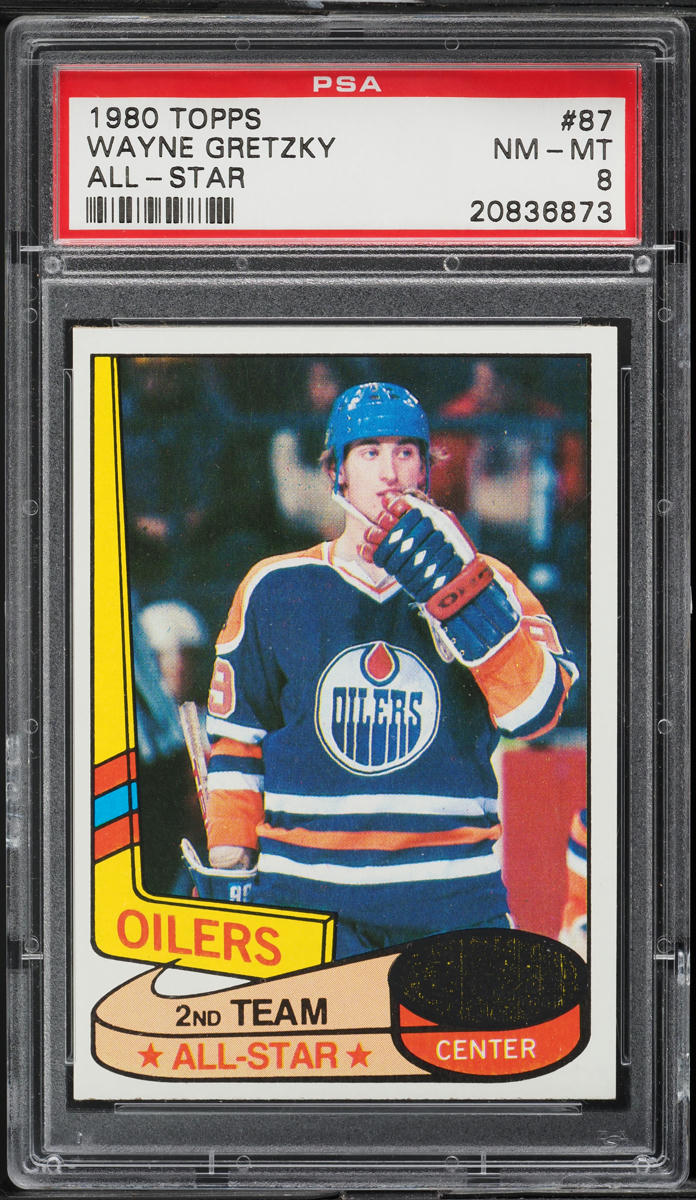1980 Topps Hockey All Star Wayne Gretzky #87 PSA 8 NM-MT
