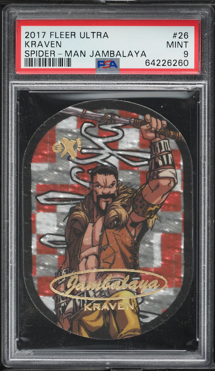 2017 Fleer Ultra Spider-Man Jambalaya Kraven #26 PSA 9 MINT