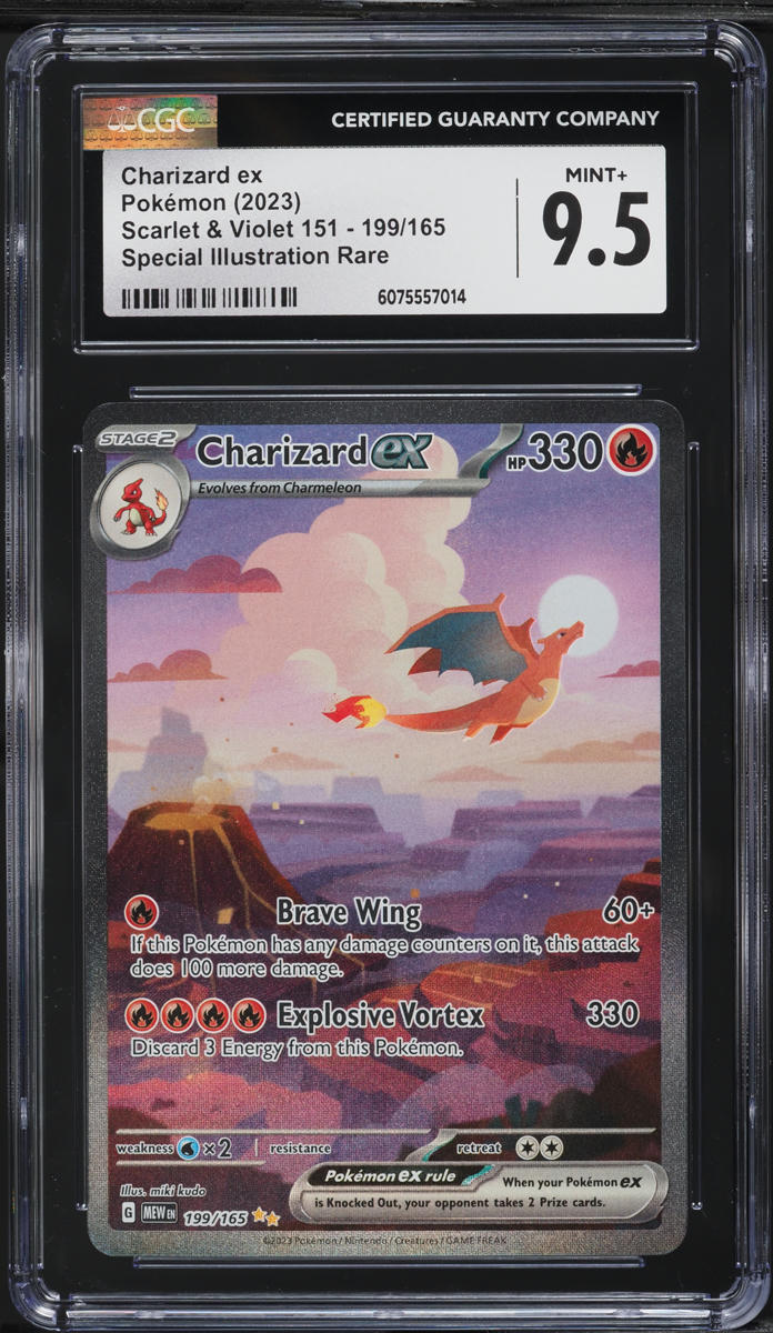 2023 Pokemon Scarlet & Violet 151 SIR Charizard ex #199 CGC 9.5 MINT+