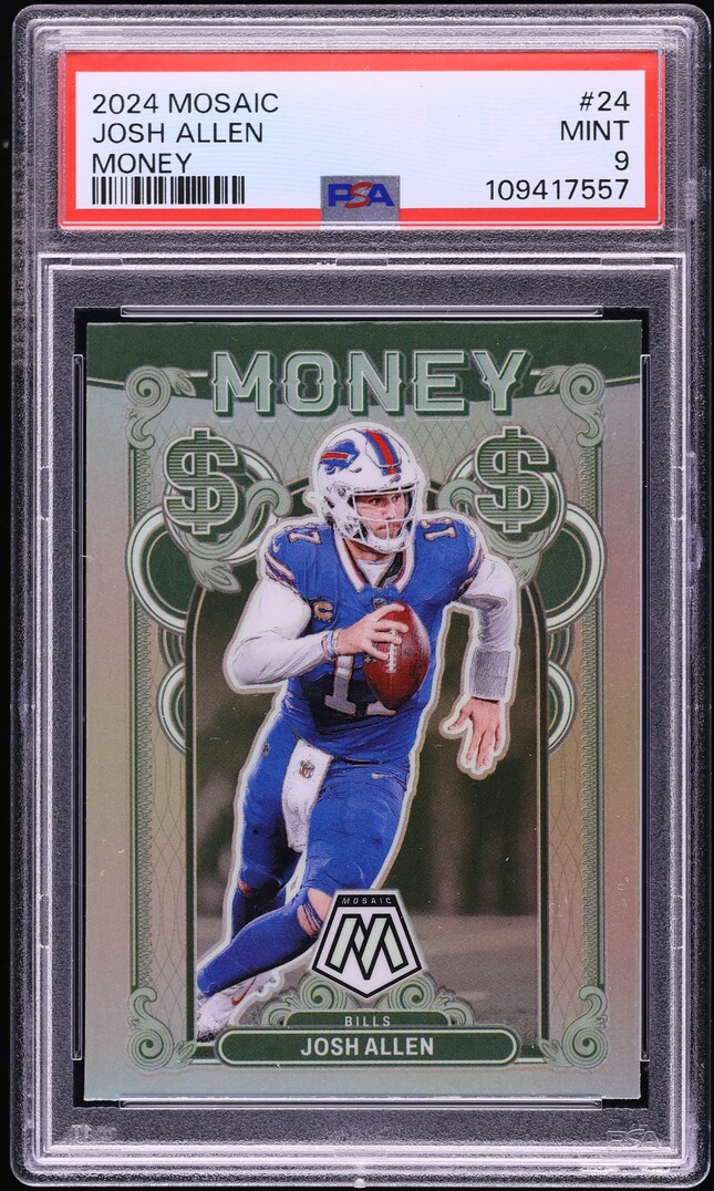 2024 Panini Mosaic Money Josh Allen #24 PSA 9 MINT