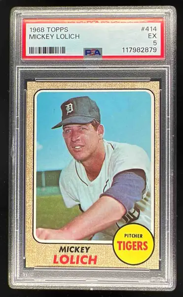 1968 Topps #414 Mickey Lolich PSA 5