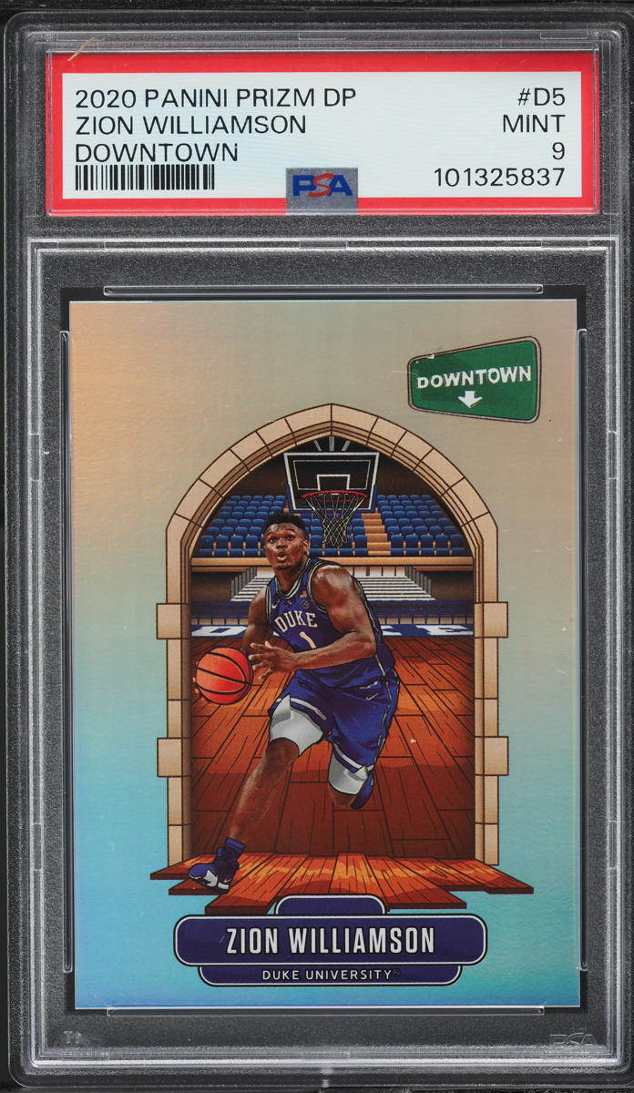 2020 Panini Prizm Draft Picks Downtown Zion Williamson #D-5 PSA 9 MINT