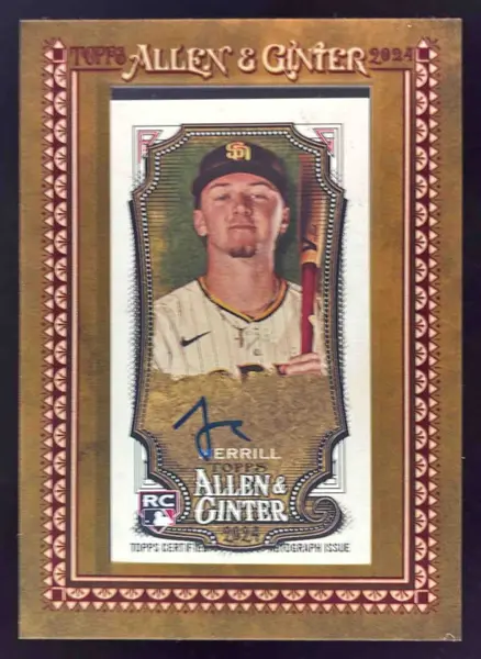 2024 Topps Allen & Ginter Mini Baseball Autographs #JME Jackson Merrill RC Auto