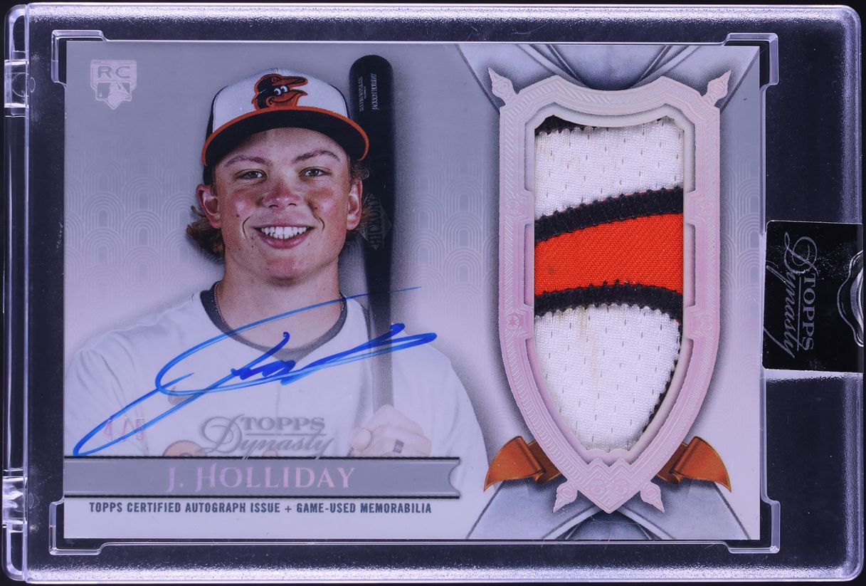 2024 Topps Dynasty Silver Jackson Holliday ROOKIE PATCH AUTO /5 #DAP-JH3