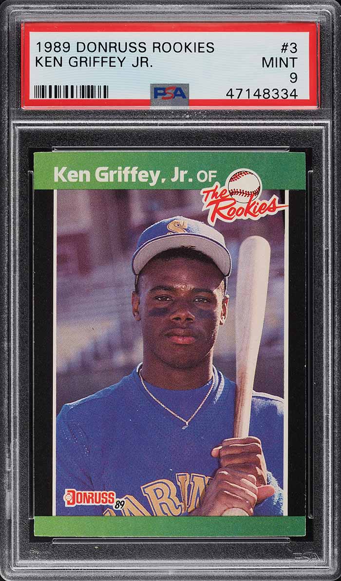 1989 Donruss The Rookies Ken Griffey Jr. ROOKIE #3 PSA 9 MINT