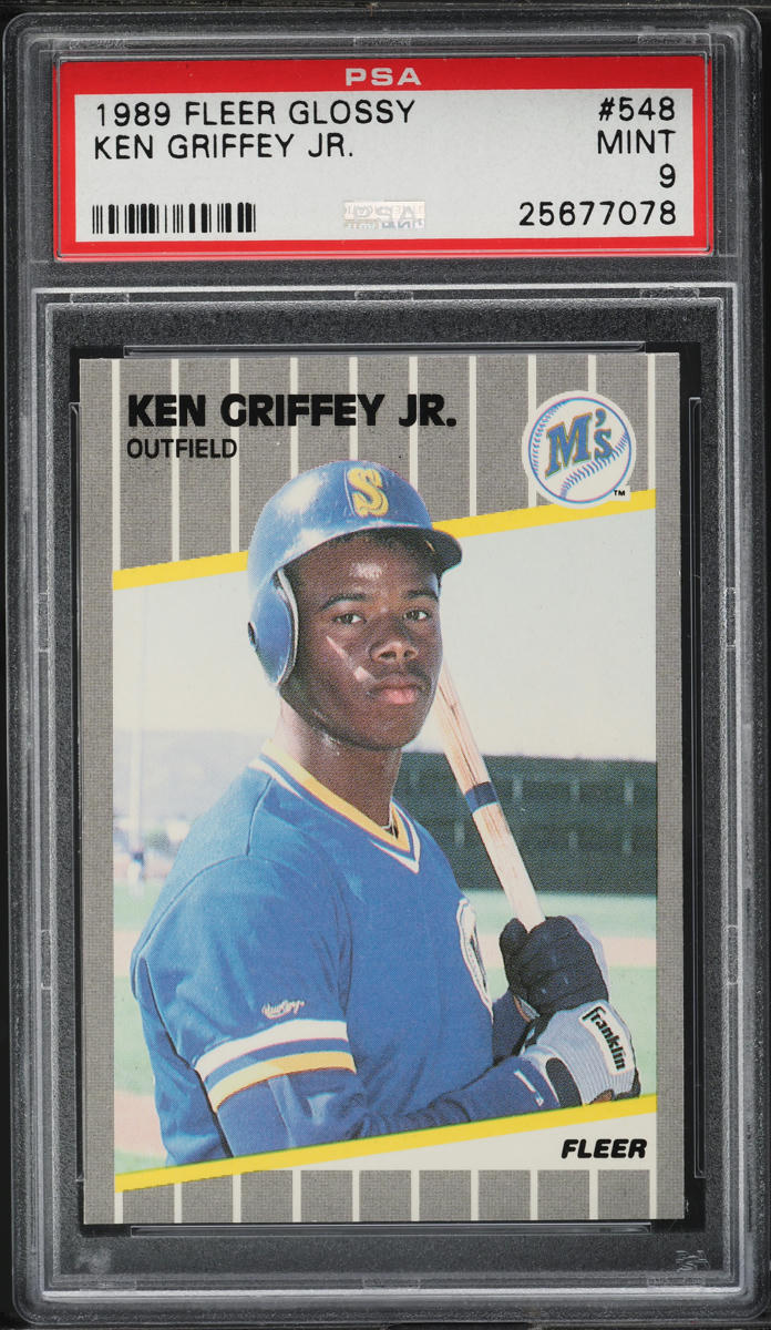 1989 Fleer Glossy Ken Griffey Jr. ROOKIE #548 PSA 9 MINT