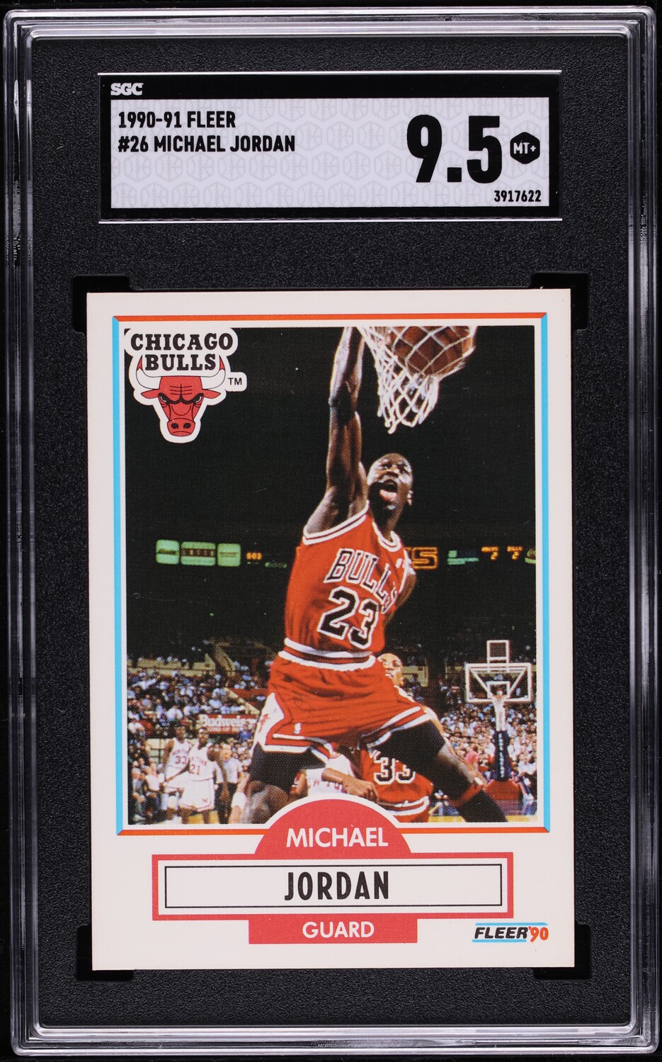 1990 Fleer Basketball Michael Jordan #26 SGC 9.5 MINT+