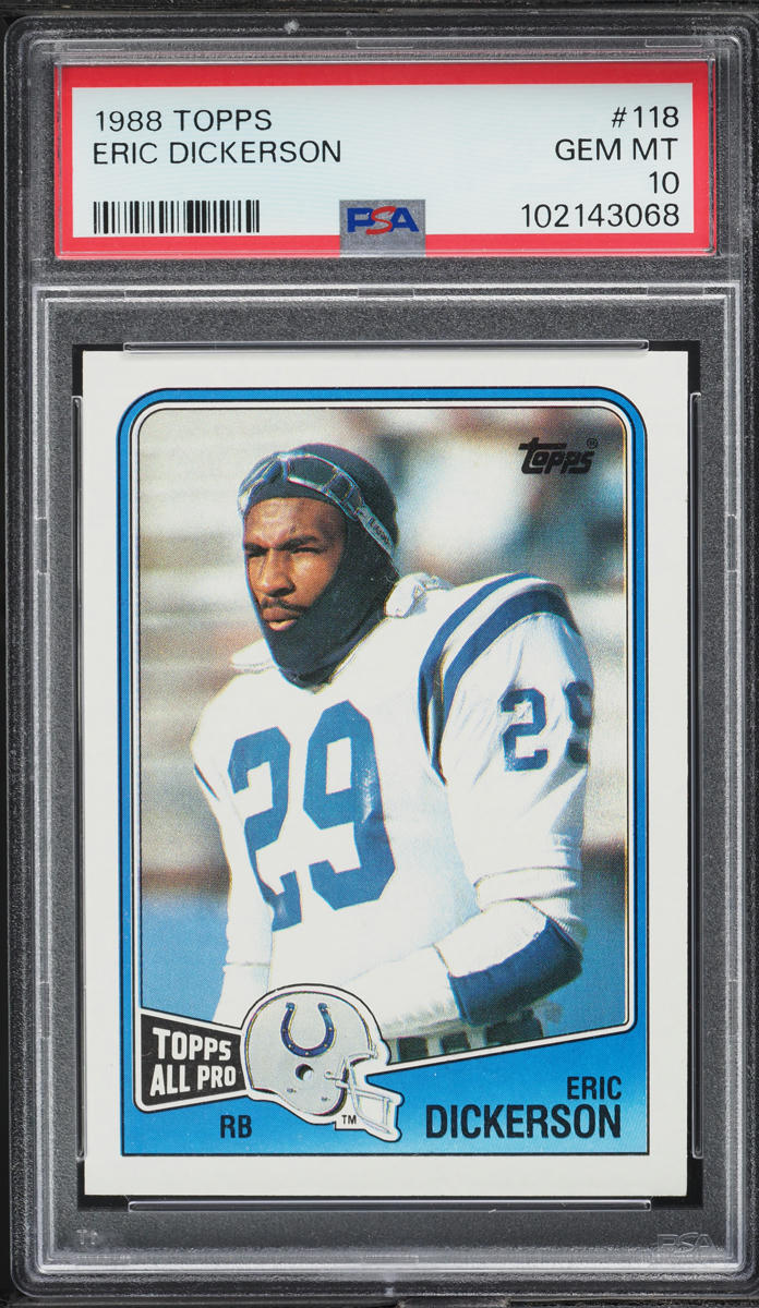 1988 Topps Football Eric Dickerson ALL-PRO #118 PSA 10 GEM MINT