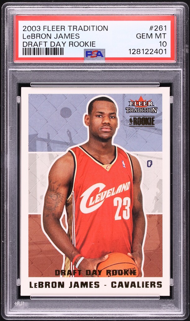 2003 Fleer Tradition Draft Day LeBron James ROOKIE /375 #261 PSA 10 GEM MINT