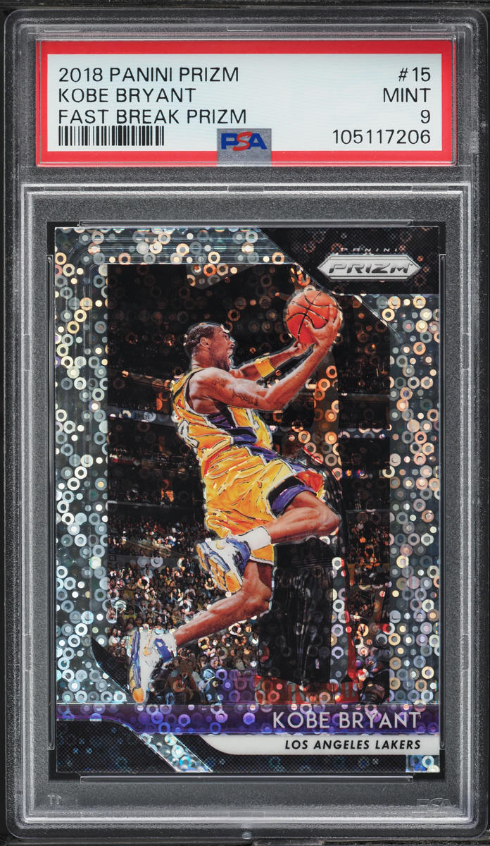 2018 Panini Prizm Fast Break Kobe Bryant #15 PSA 9 MINT