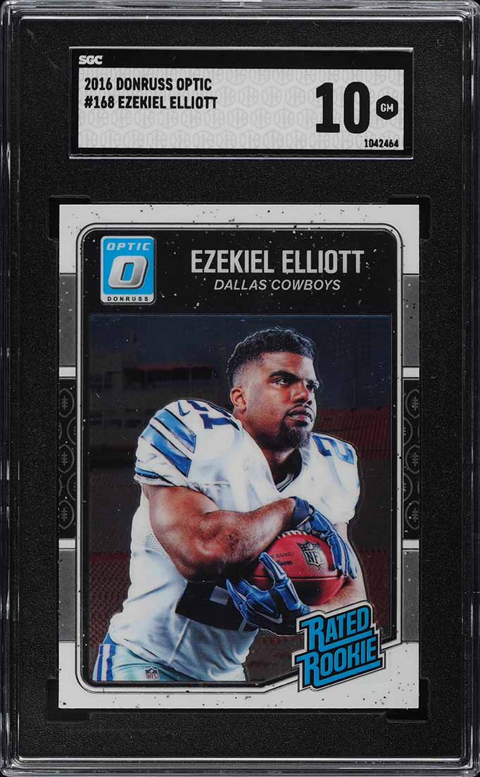 2016 Donruss Optic Ezekiel Elliott ROOKIE #168 SGC 10 GEM MINT