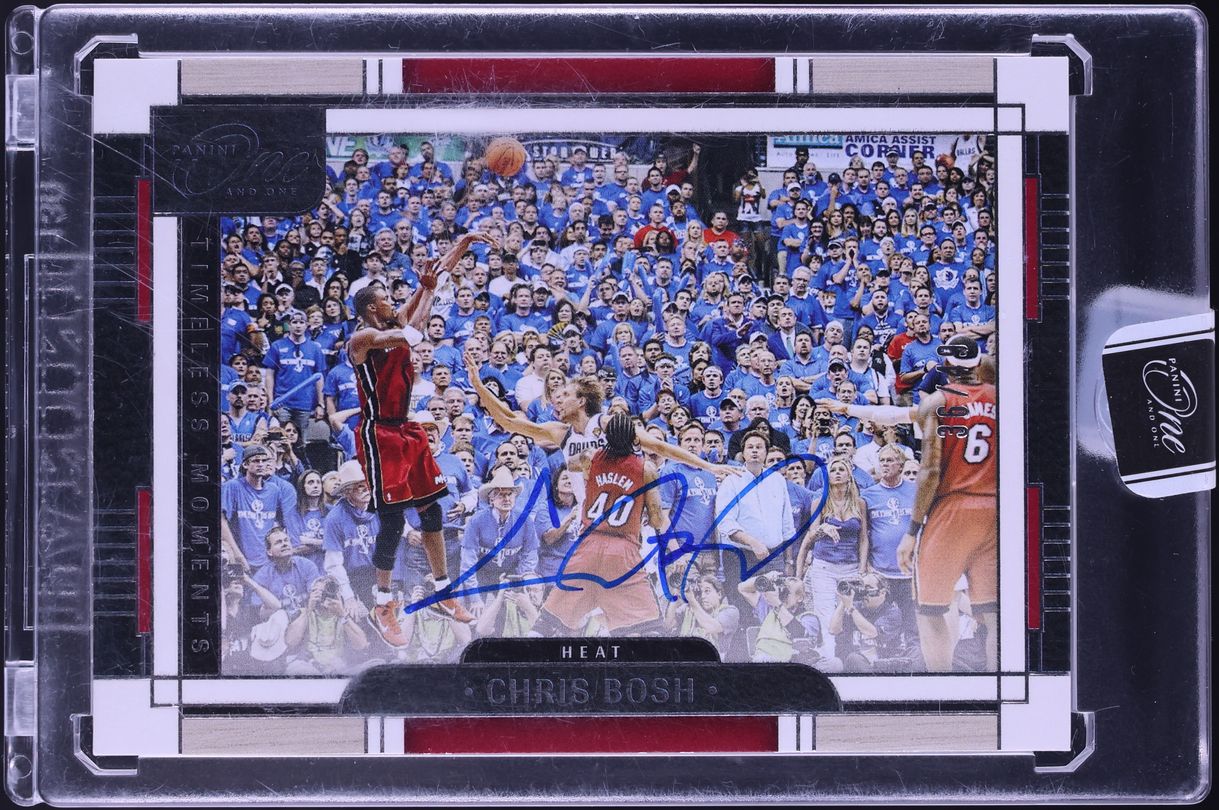 2023 Panini One And One Timeless Moments Chris Bosh AUTO /49 #TMA-CBS