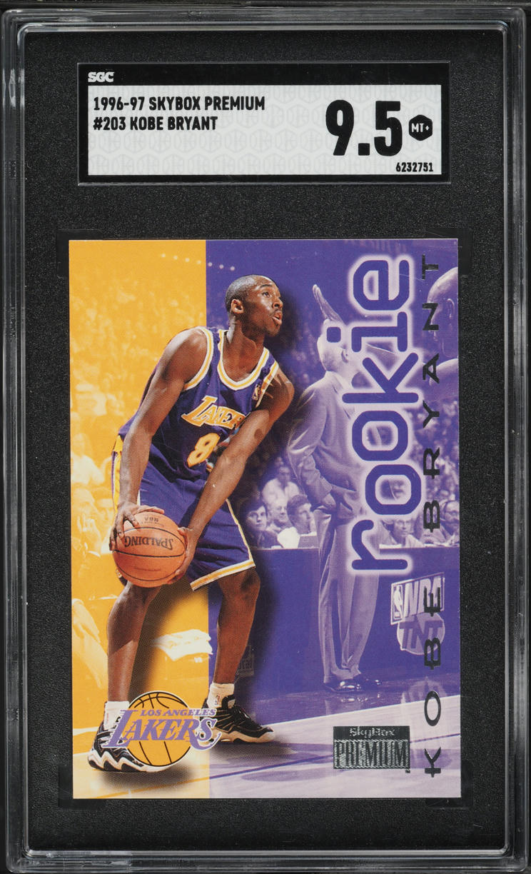 1996 Skybox Premium Kobe Bryant ROOKIE #203 SGC 9.5 MINT+