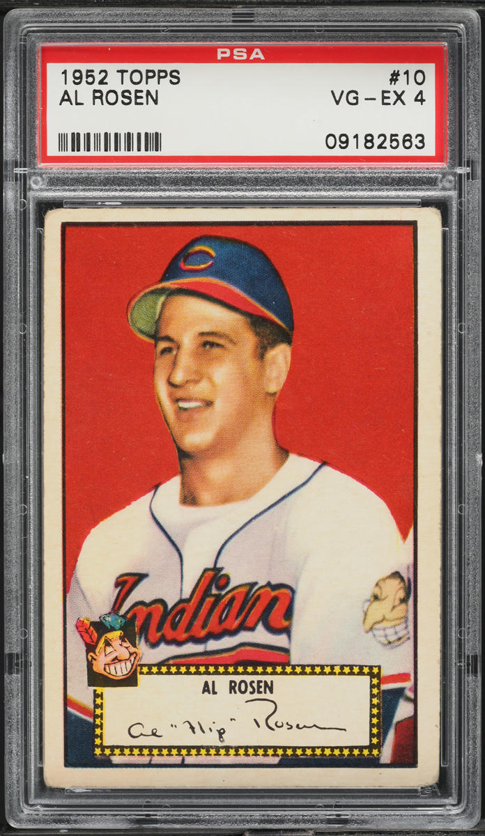 1952 Topps Al Rosen #10 PSA 4 VGEX