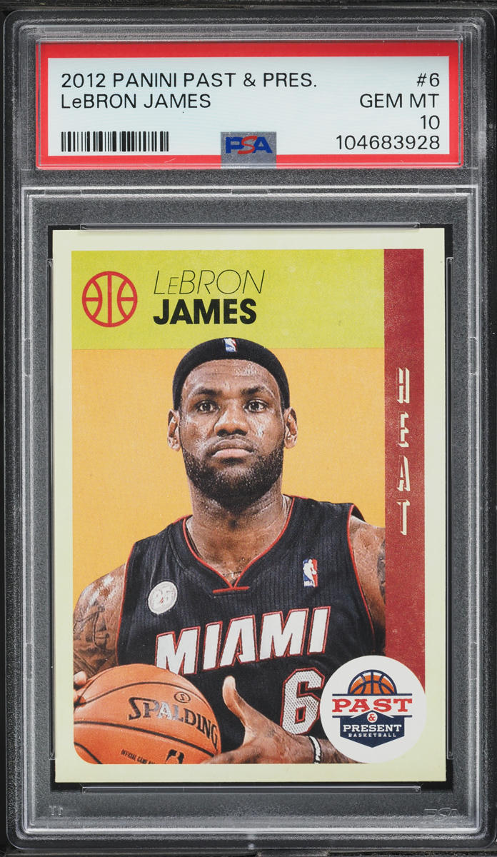 2012 Panini Past & Present LeBron James #6 PSA 10 GEM MINT