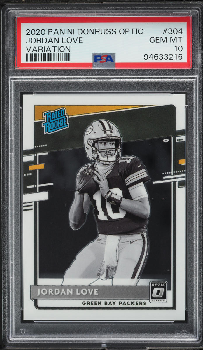 2020 Donruss Optic Variation Jordan Love ROOKIE #304 PSA 10 GEM MINT